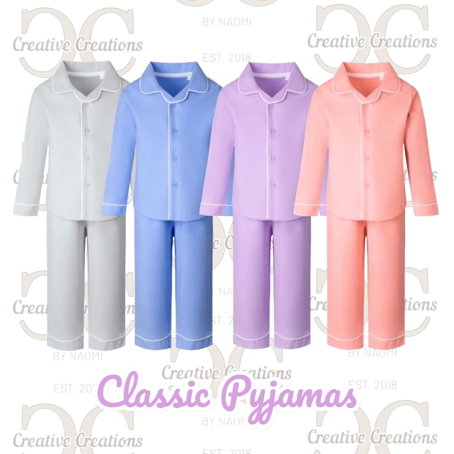 Classic Mermaid Birthday Pyjamas
