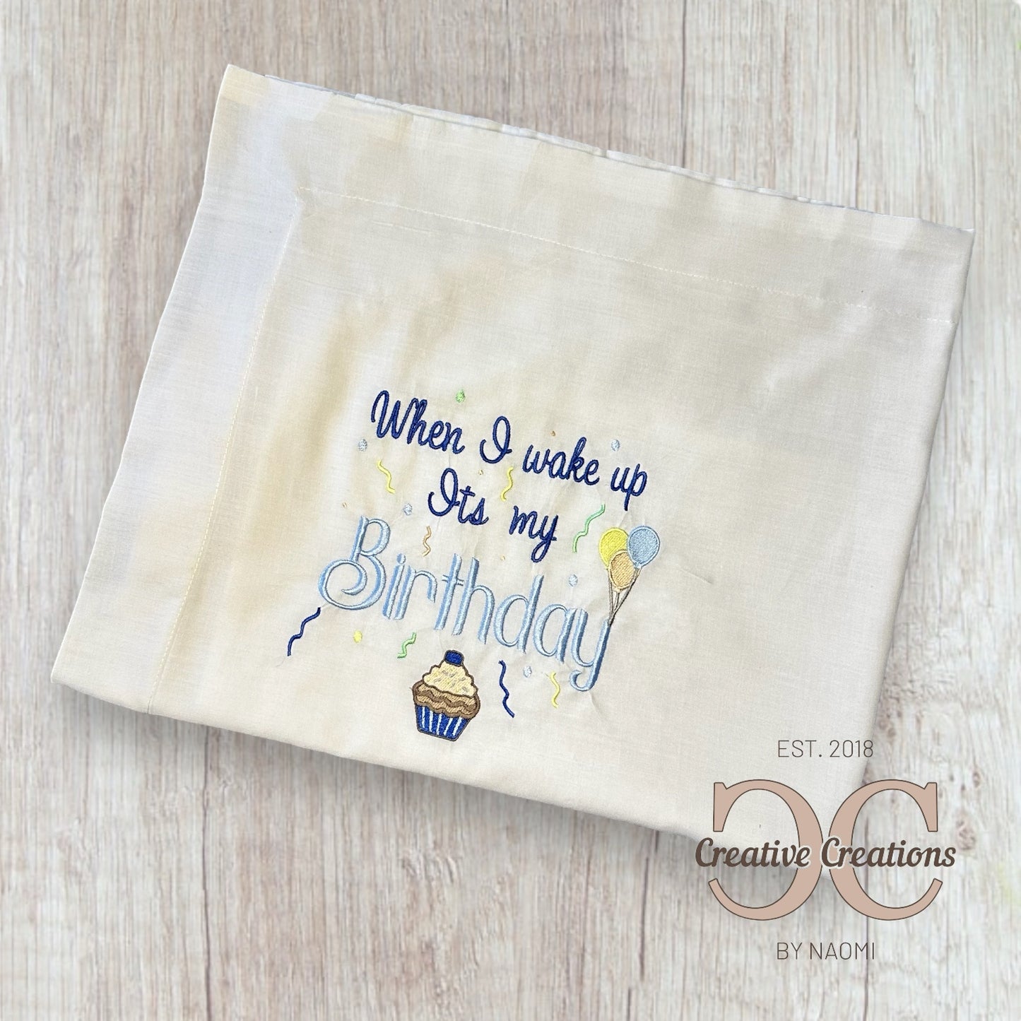 Birthday Pillowcase