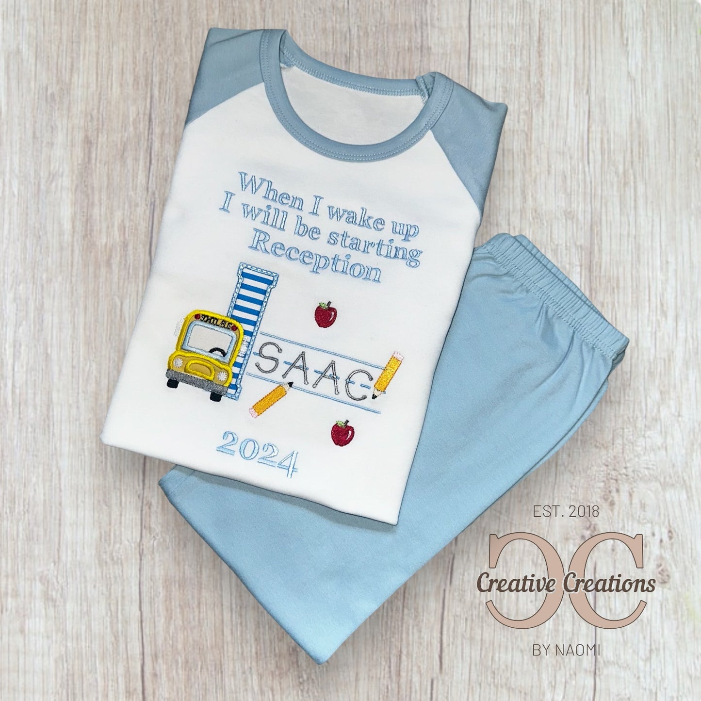 School Bus Initial Pyjamas