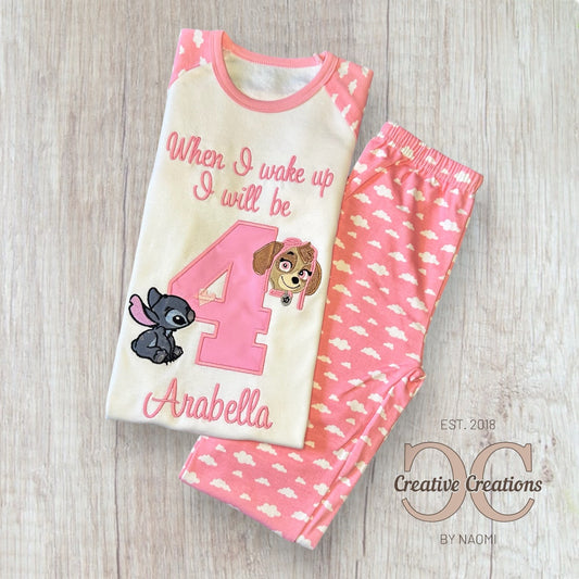 Skye/Stitch Birthday PJ’s
