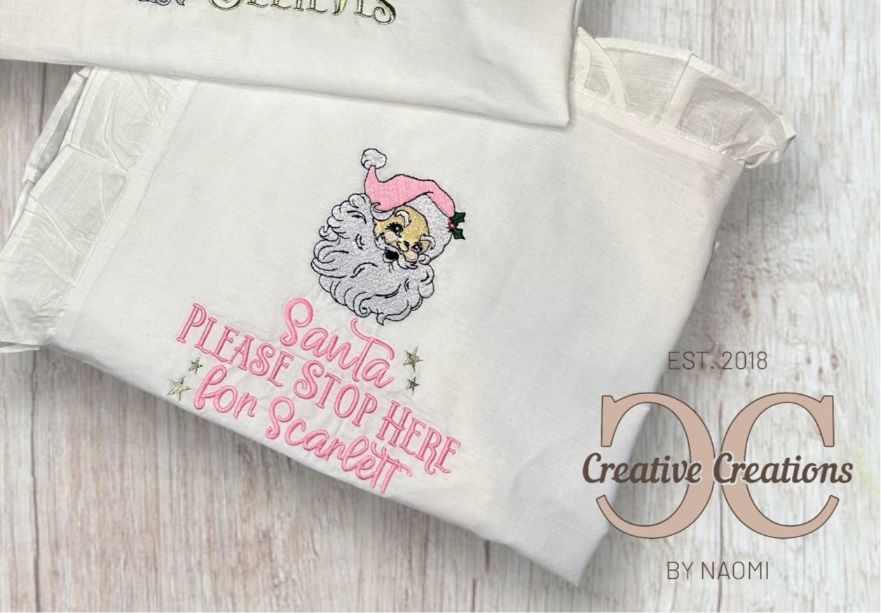 Santa Please Stop Here Pillowcase