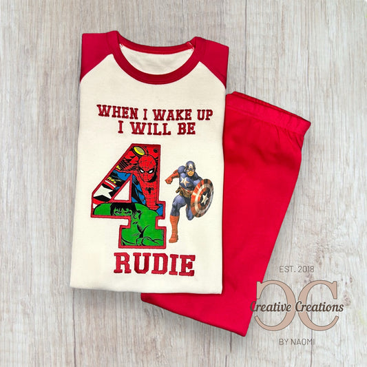 Marvel Birthday Pyjamas
