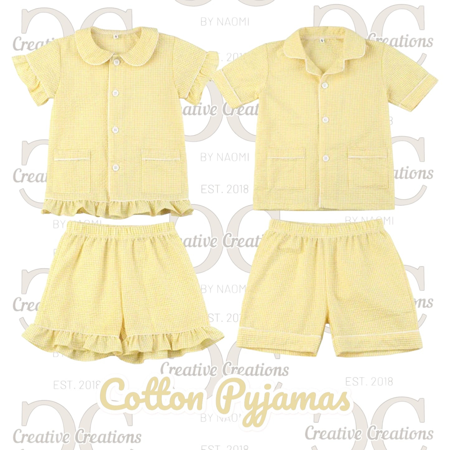Frilled Button Birthday Pyjamas