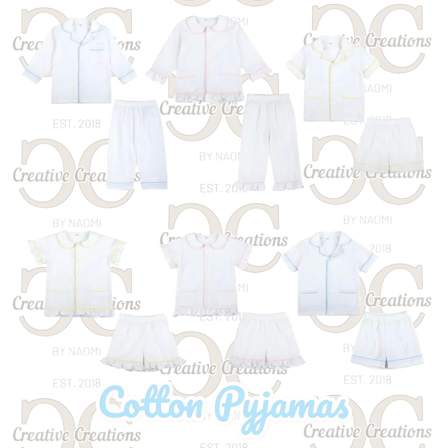 Frilled Button Birthday Pyjamas