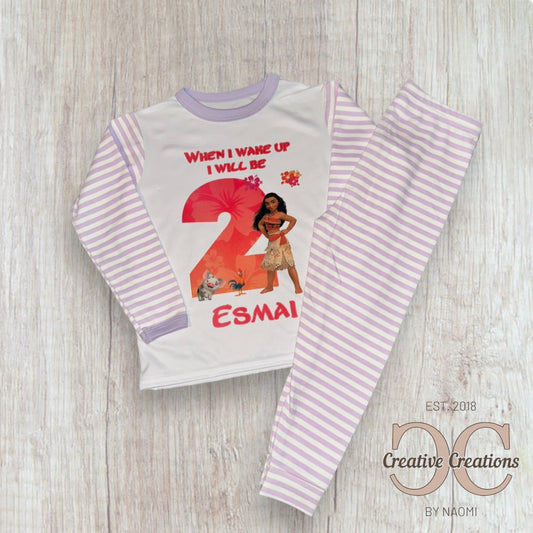 Moana Birthday Pyjamas