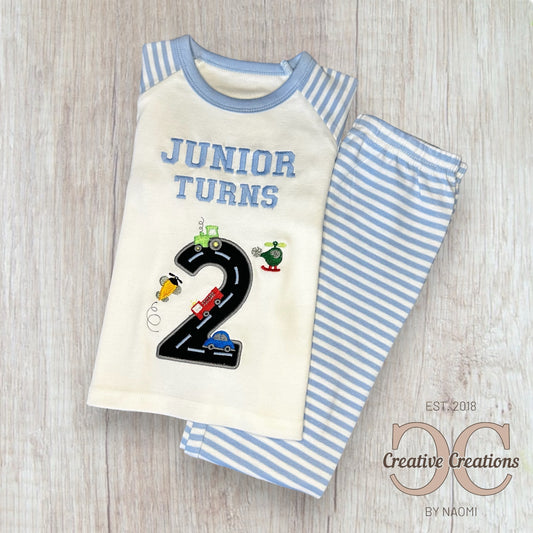 Transport Birthday Pyjamas