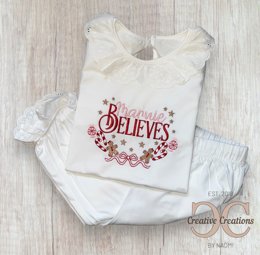 Candy Bow Christmas Pyjamas