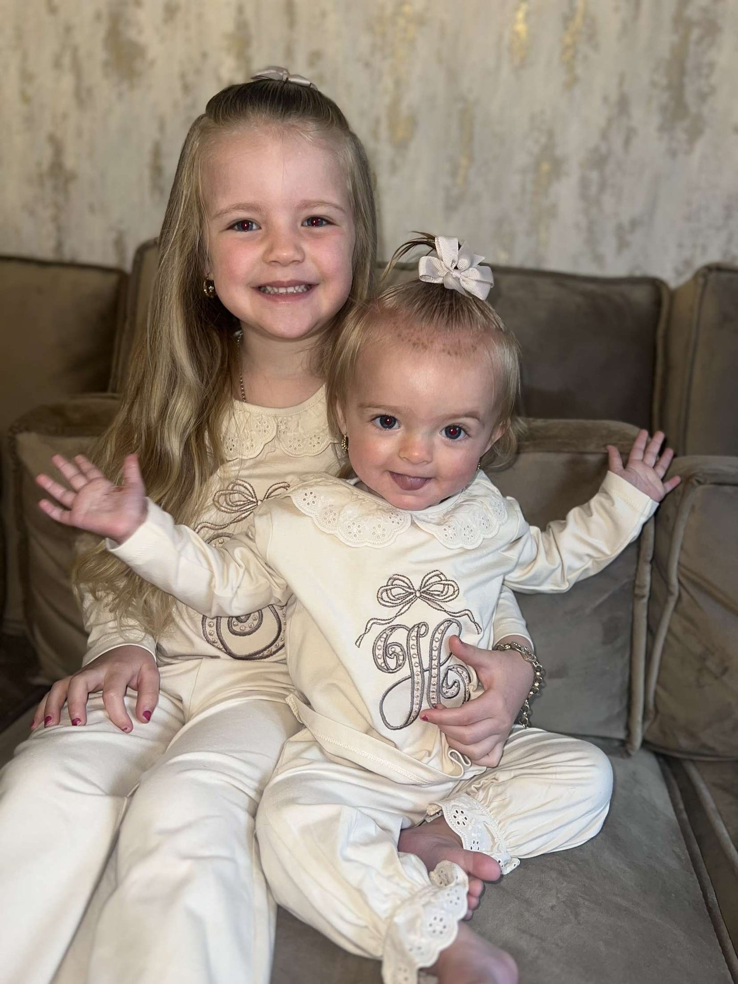 Monogram Frill Loungewear/Pyjamas