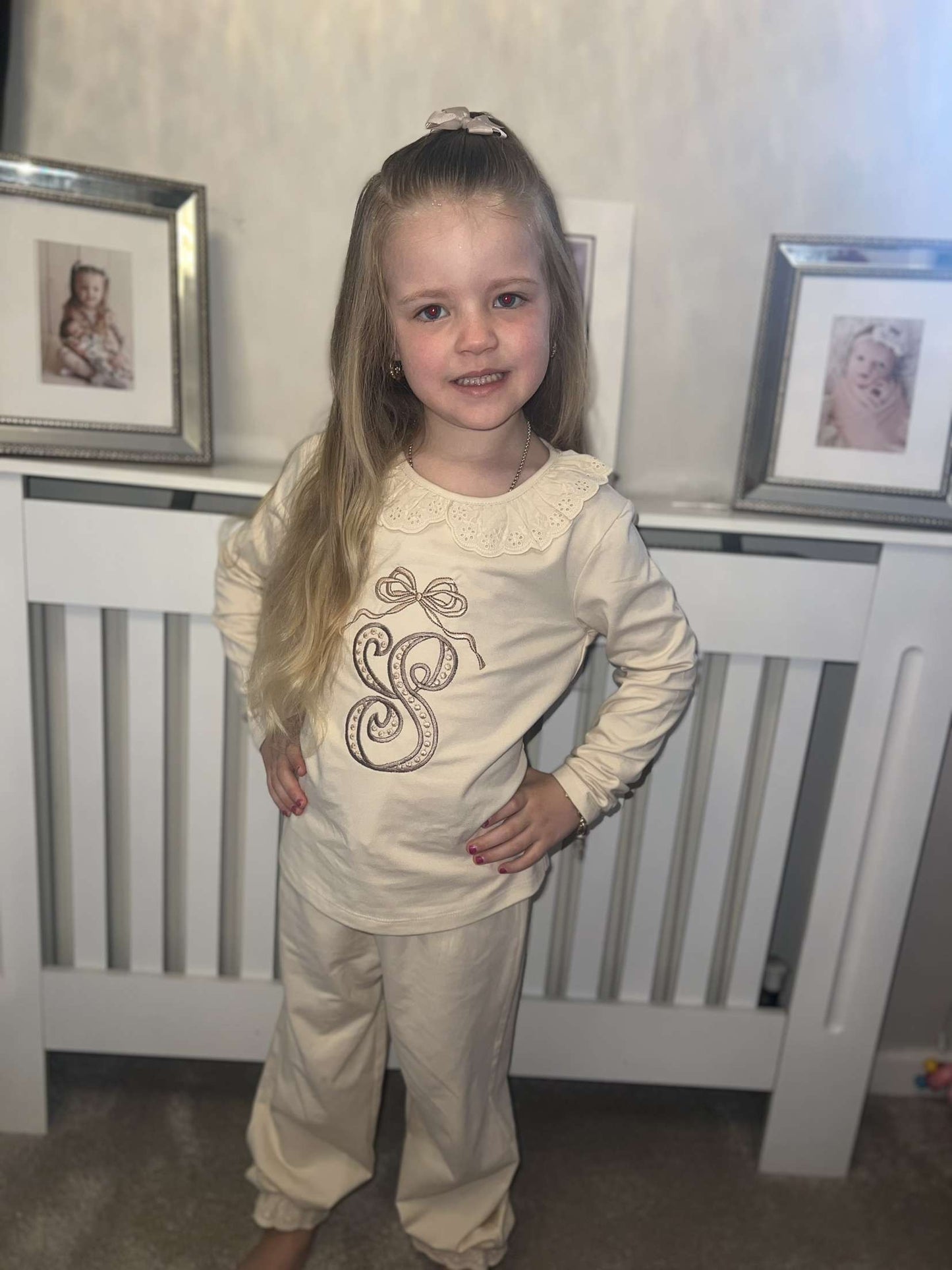 Monogram Frill Loungewear/Pyjamas