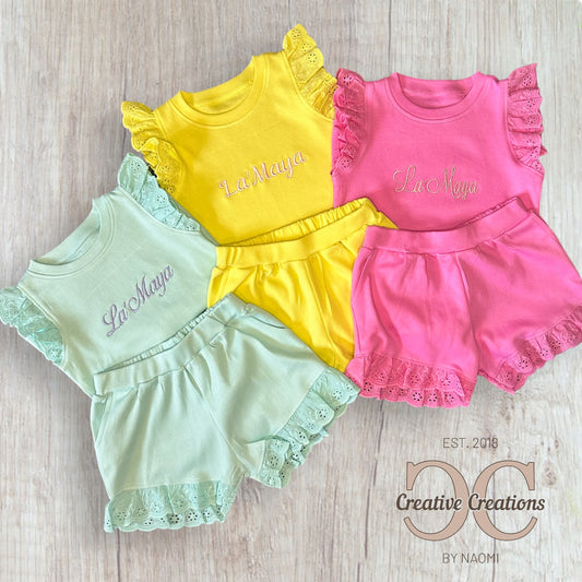 Frill Shorts & Tshirt Sets