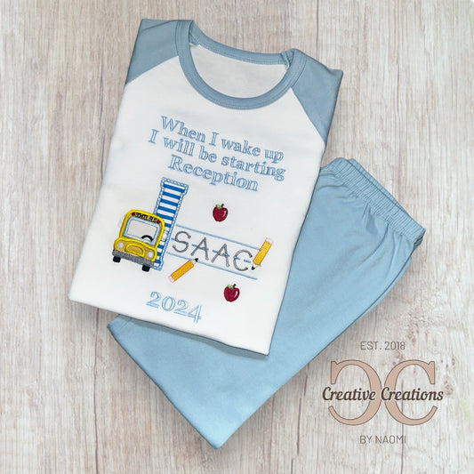 School Bus Initial Pyjamas