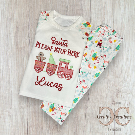 Santa Please Stop Here Pyjamas