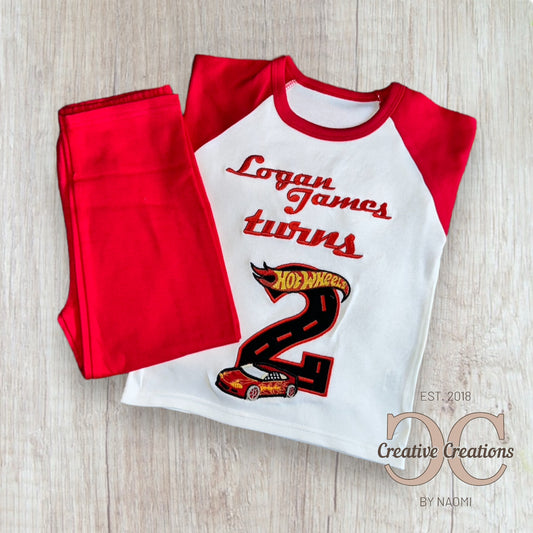 Hot Wheels Birthday Pyjamas